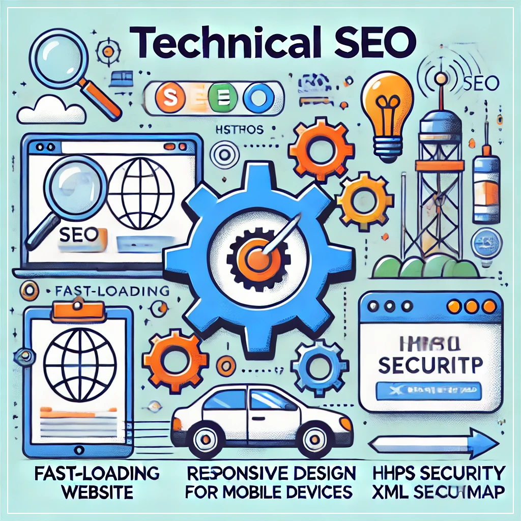 기술적 SEO를 나타낸 이미지
