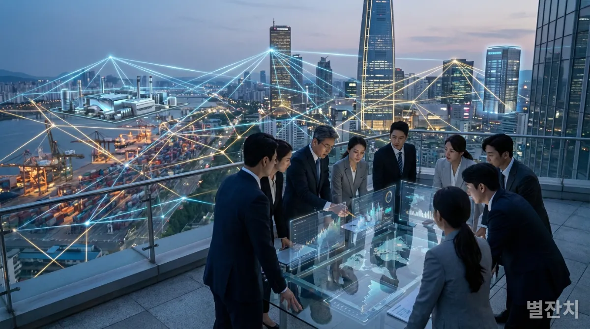 글로벌 공급망 재편과 경제 변화를 논의하는 한국 비즈니스 환경