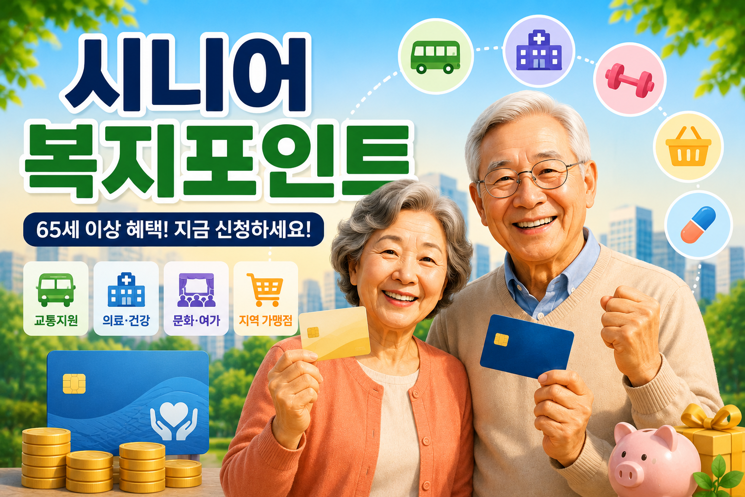 시니어복지포인트 신청방법 총정리｜65세 이상 지원금&middot;사용처&middot;조회 한눈에 관련 사진