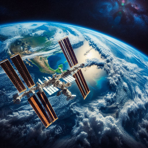 국제우주정거장에서 바라본 지구의 모습