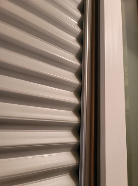 창문형 결합 후 남는 부분의 가림 상태