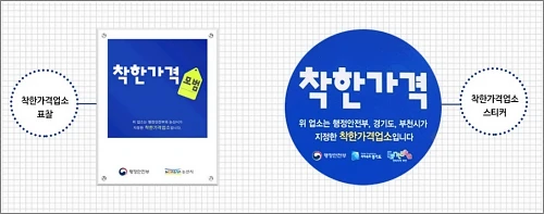 착한가격업소-표찰-스티커