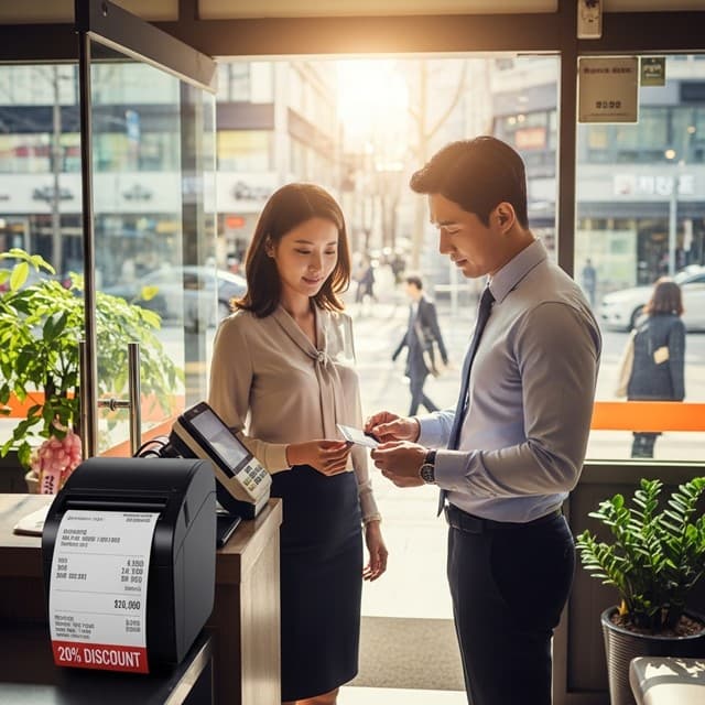 점심 20% 할인 월 4만원 혜택