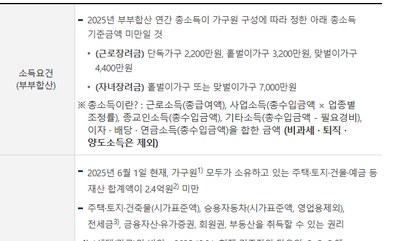 자녀장려금 신청자격 국세청 신청자격 화면