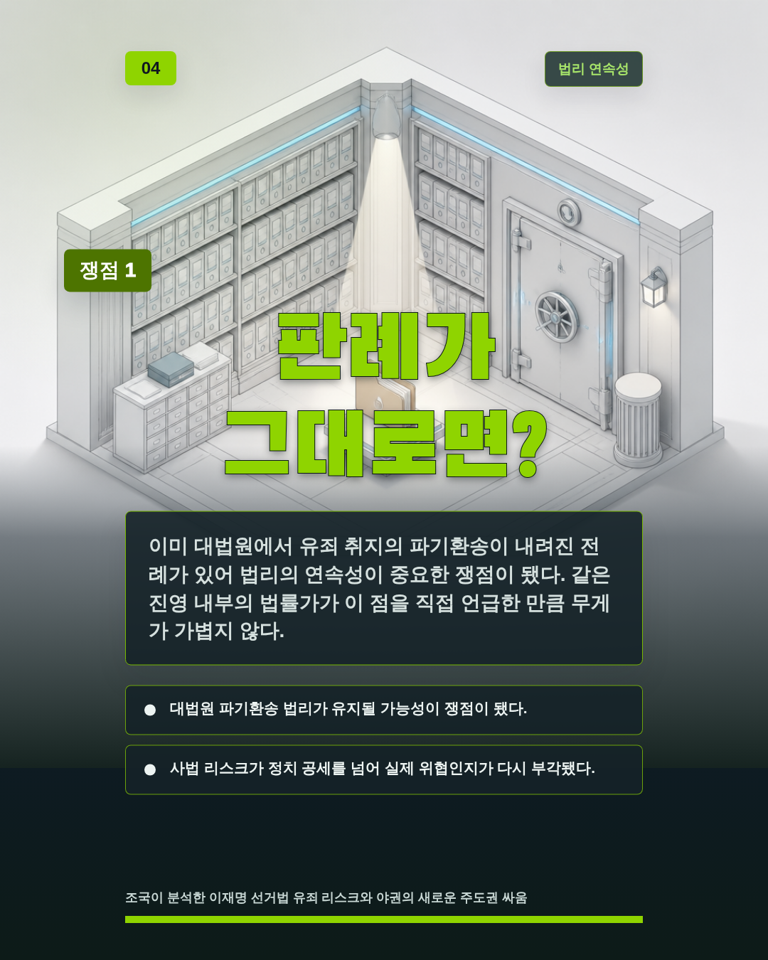 판례가 그대로면?