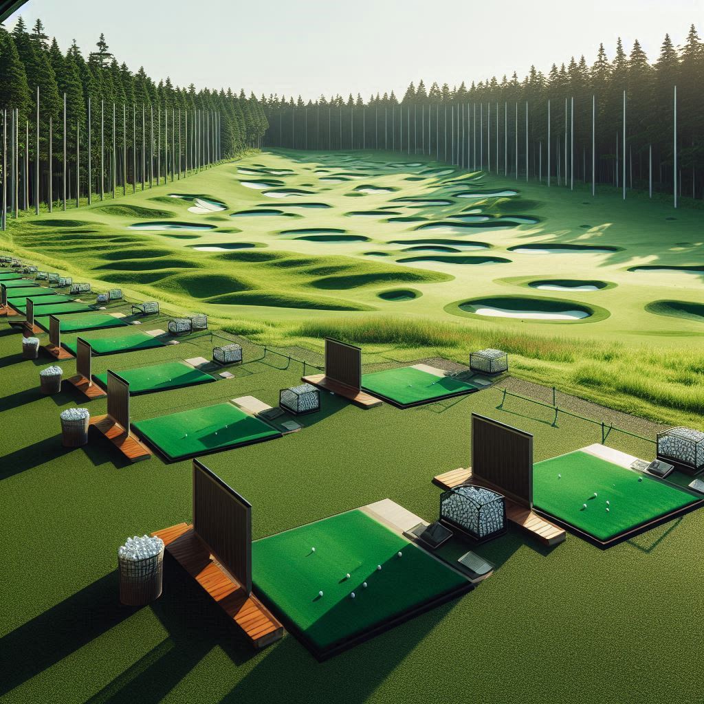 실외골프연습장 배경