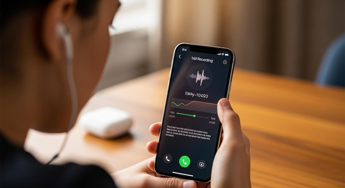아이폰16프로 통화녹음 듣는 방법