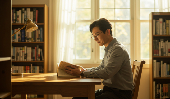 서재에서 독서