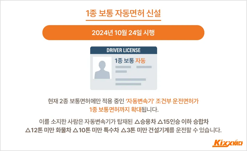 1종보통면허 운전범위 차량 확인 2종과 비교 자료집_3