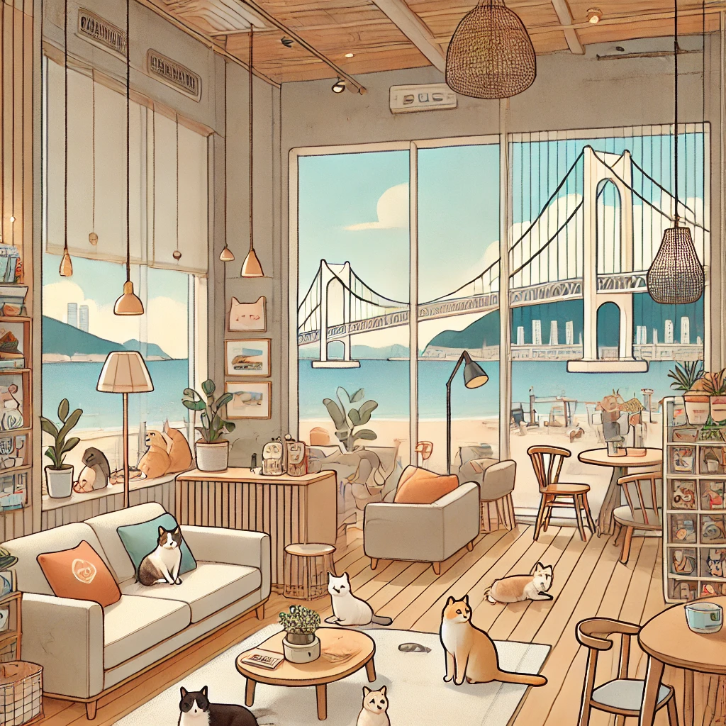 부산 고양이 카페 관련 이미지