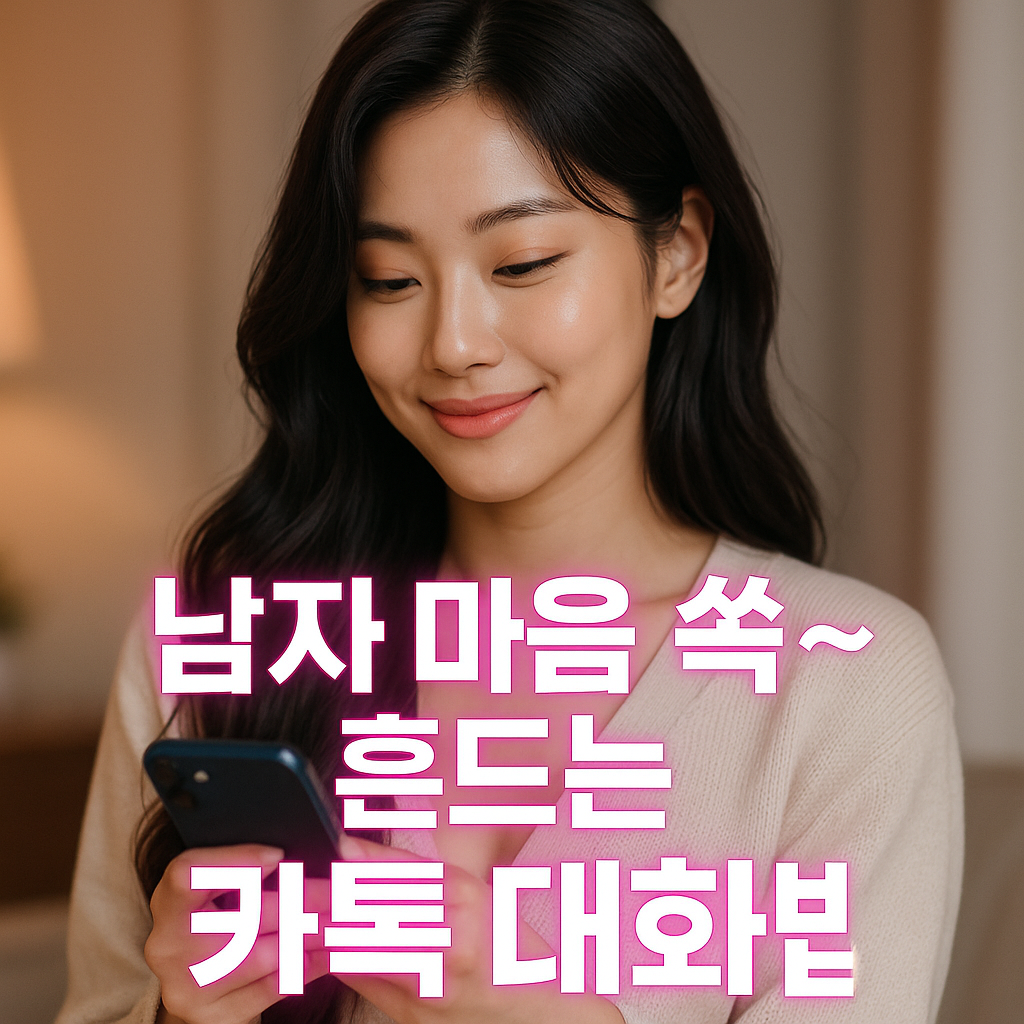 남자 마음 쏙~ 흔드는 카톡 대화법