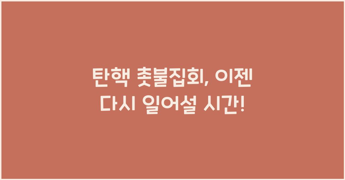 탄핵 촛불집회