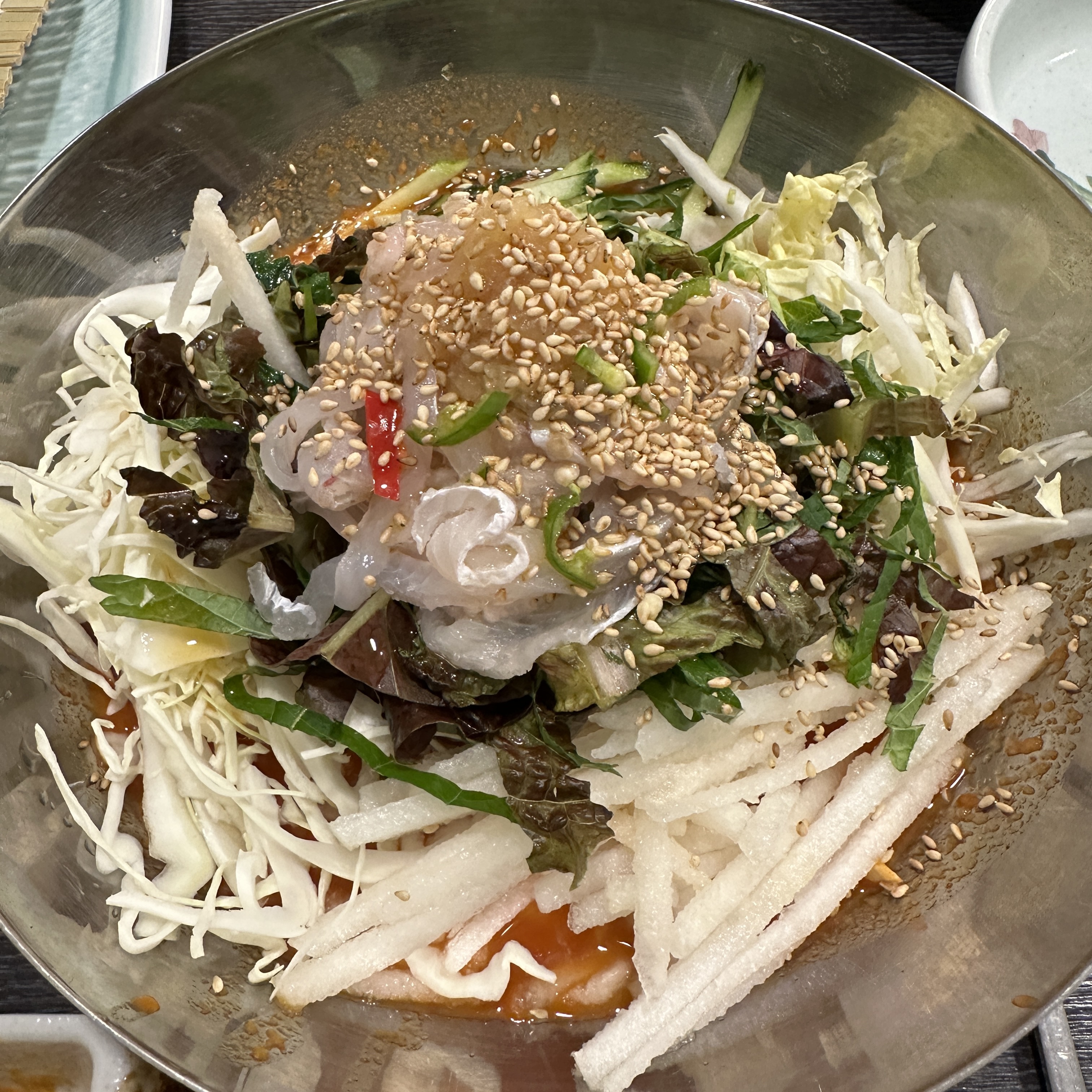 참물회_가자미물회