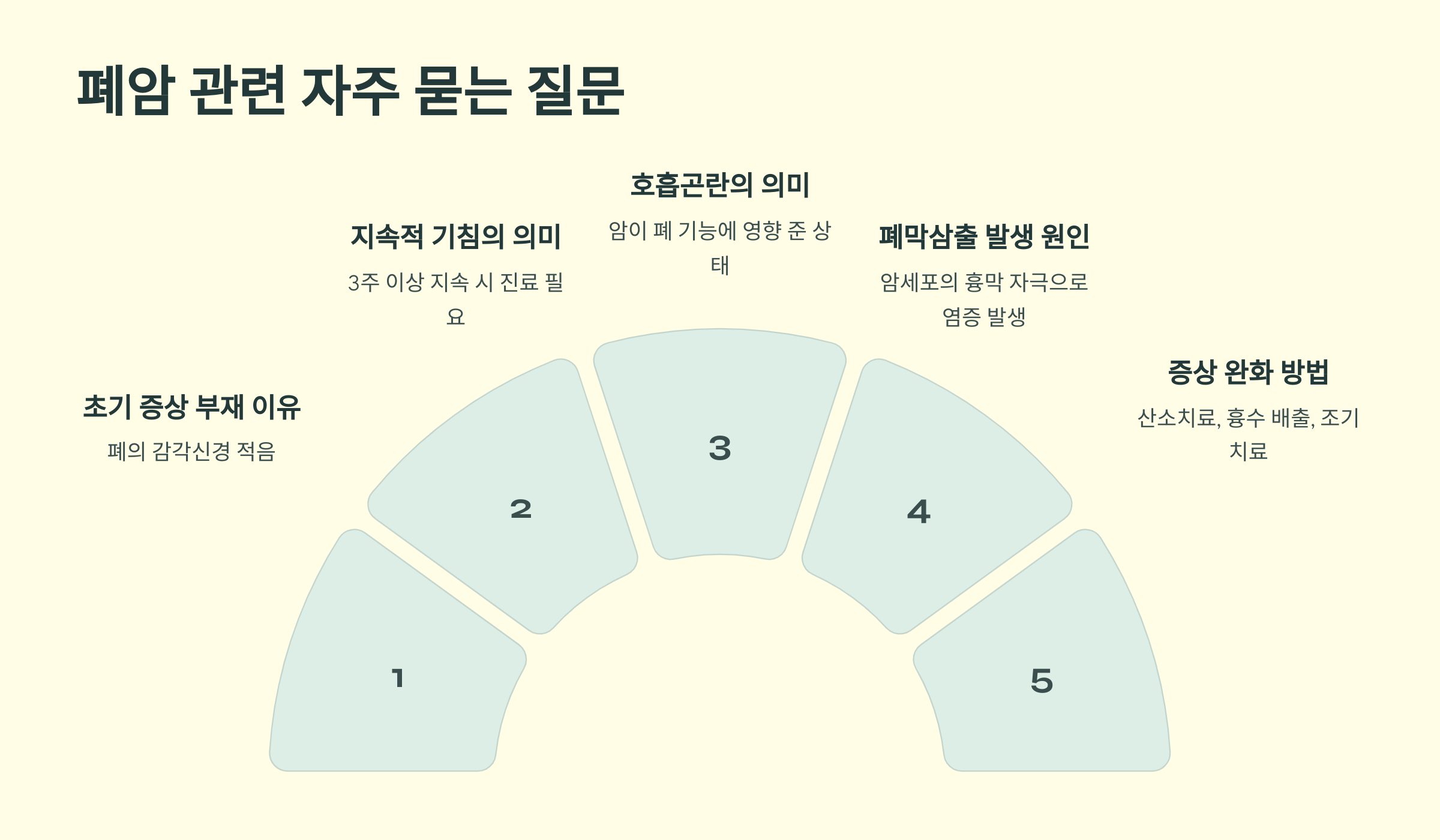 폐암 관련 자주 묻는 질문