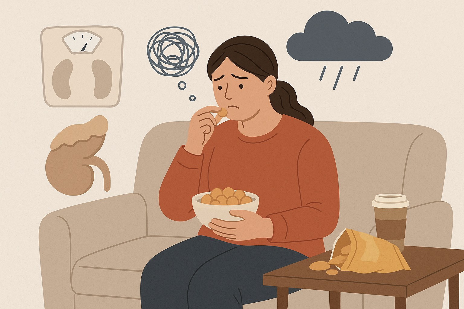 스트레스가 체중 증가를 유발하는 이유 – 몸과 마음의 연결 고리