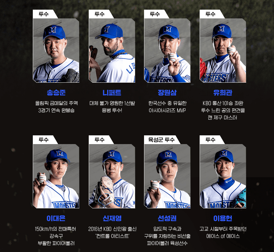 최강야구 투수진