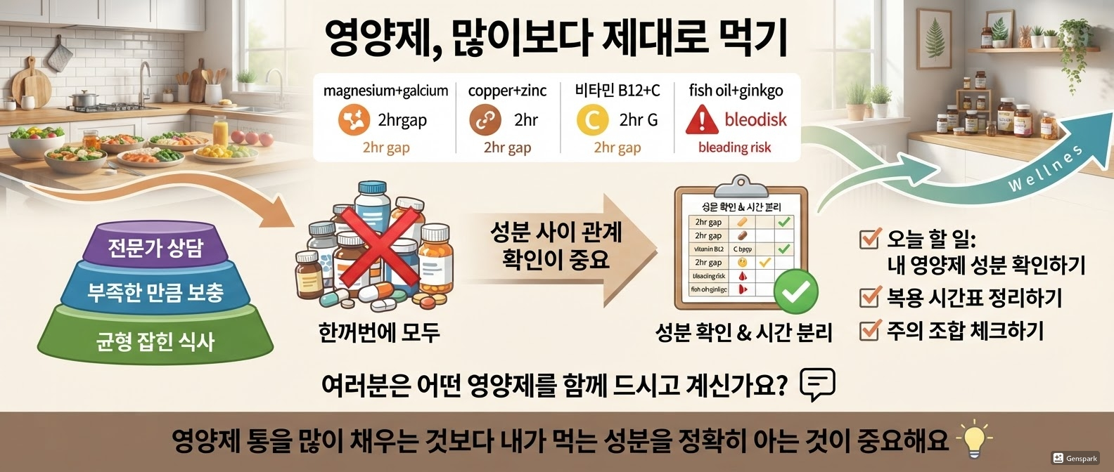 영양제, 많이보다 제대로 먹기