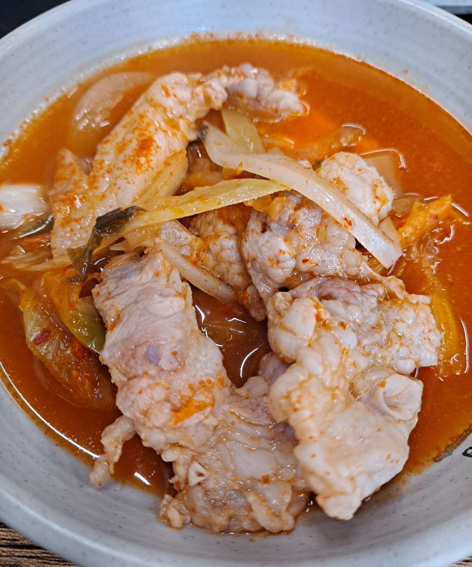 한옥집 김치찌개 고기