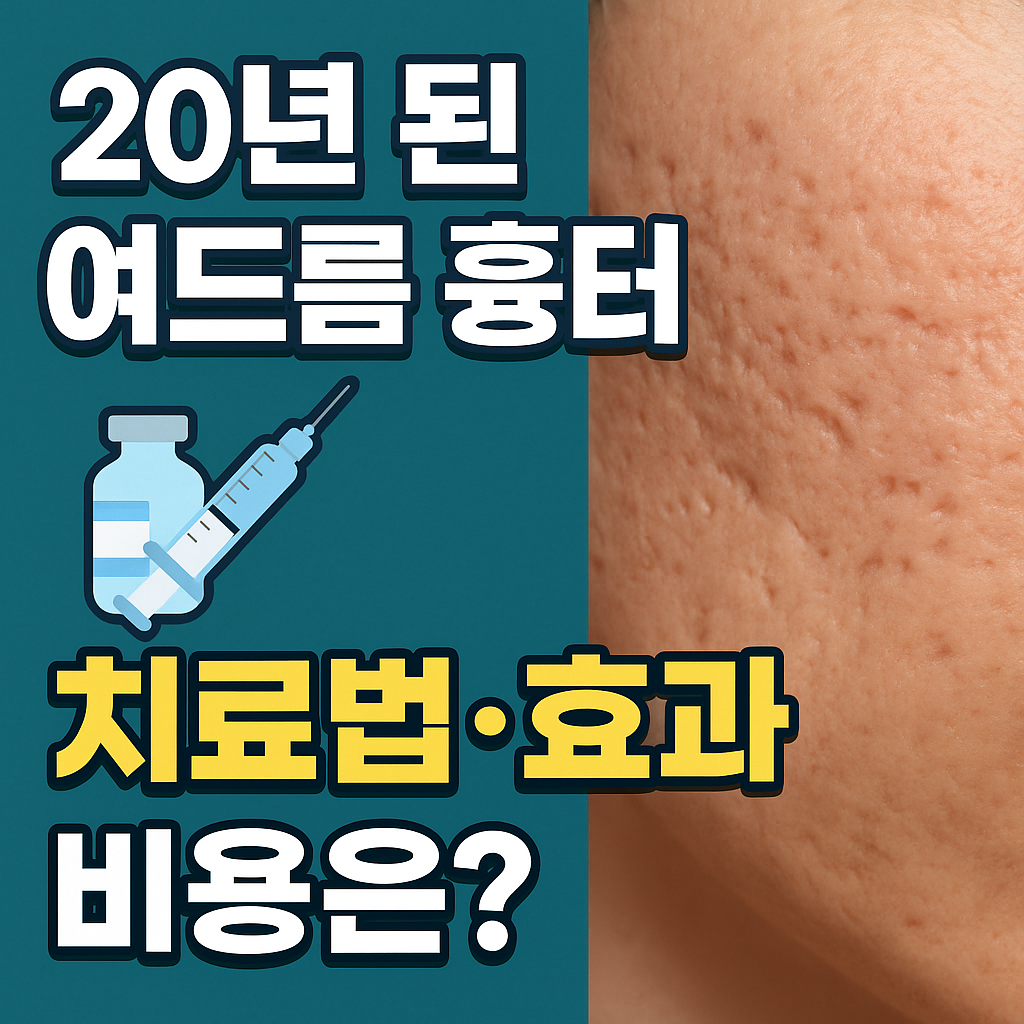 여드름 깊은 흉터에 효과적인 최신 치료법