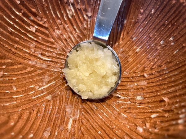 감자조림 양념 - 다진 마늘