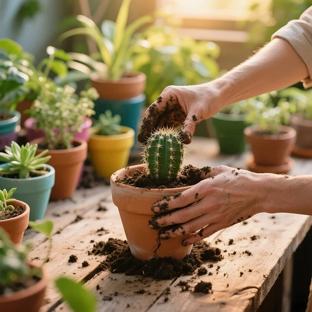 다육이 분갈이 흙