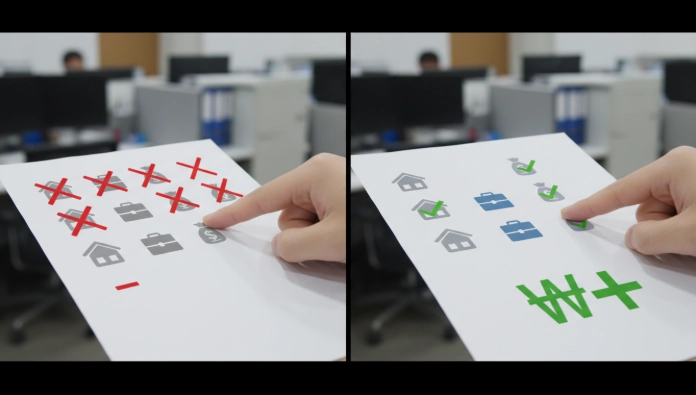 한국 세법상 거주자와 비거주자가 받을 수 있는 상속세 공제 혜택의 차이를 비교하는 이미지. 비거주자는 공제 혜택을 놓칠 수 있음을 보여줍니다.