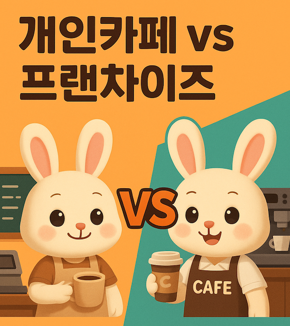 개인카페vs프랜차이즈카페 비교