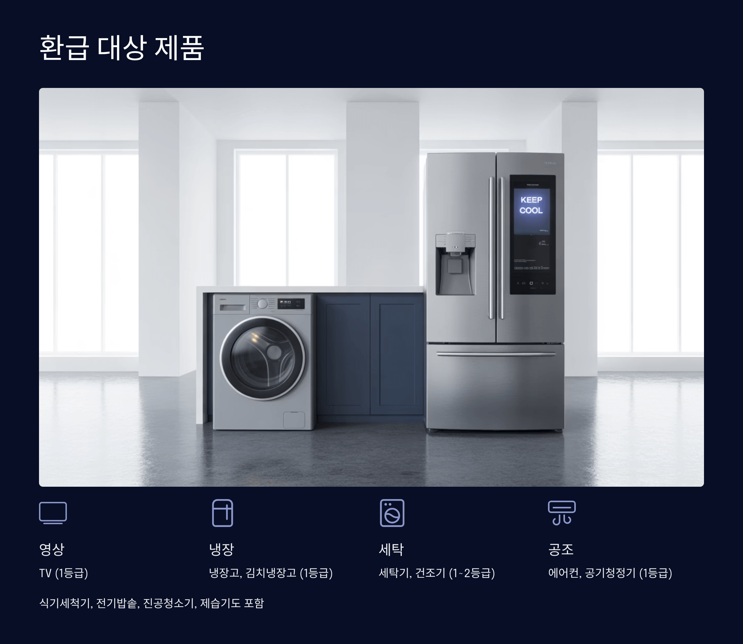 환급 대상 제품