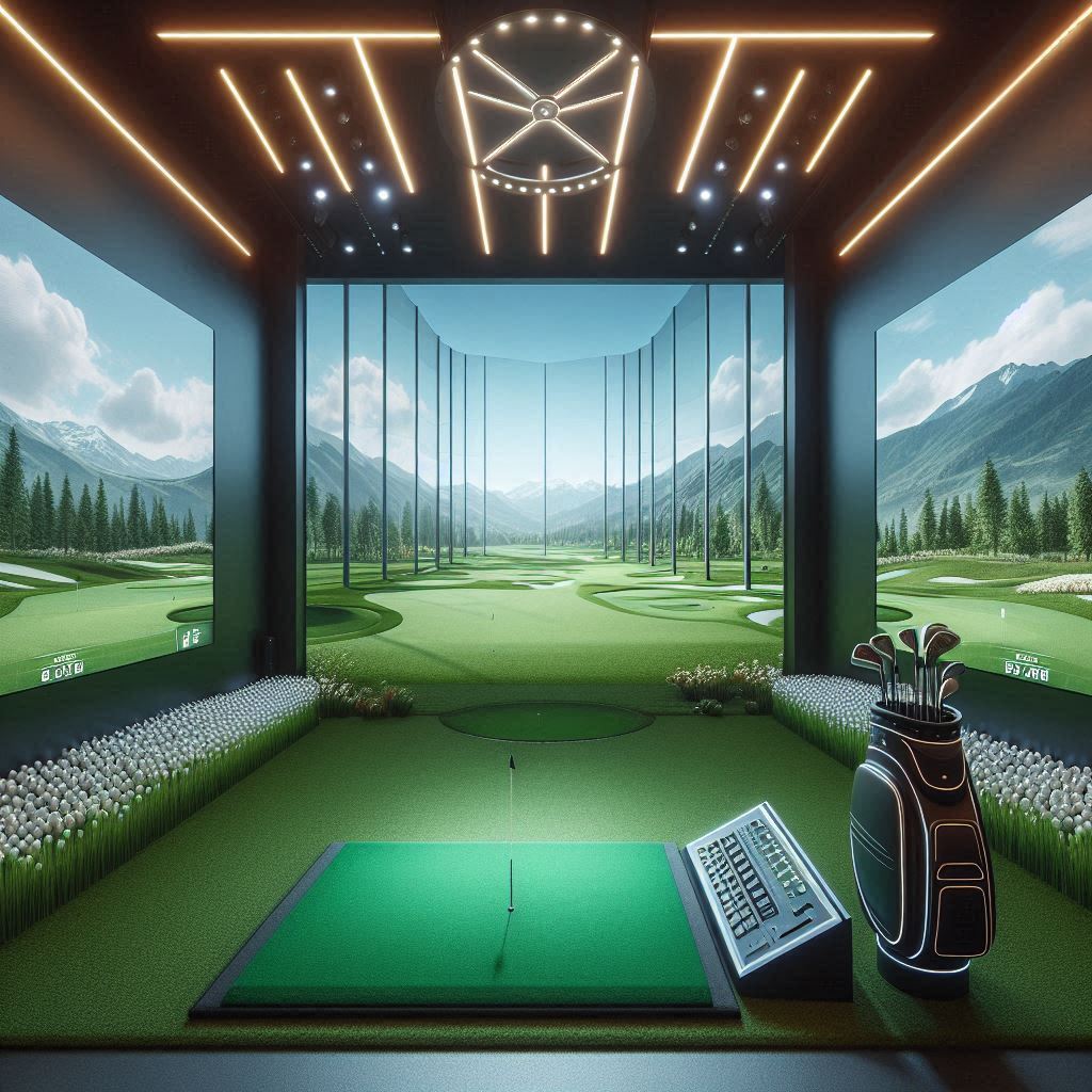 스크린골프장 배경