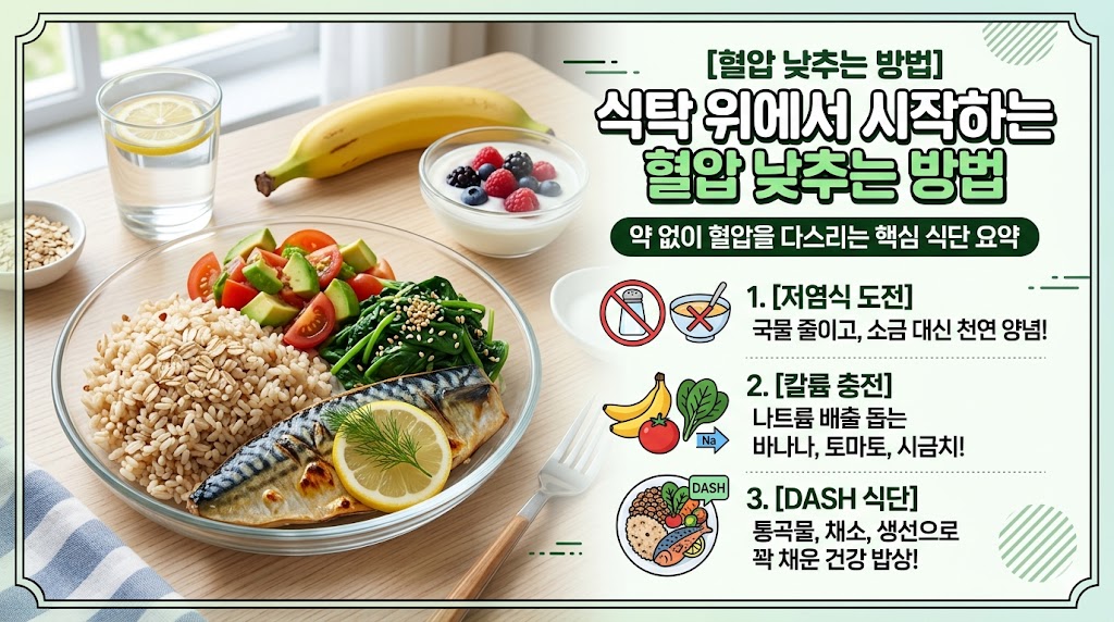 혈압 낮추는 방법