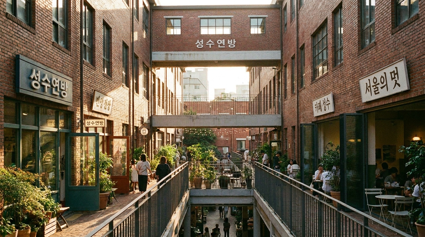 인스타 감성 포토존이 가득한 성수동 복합 문화 공간 성수 연방 전경