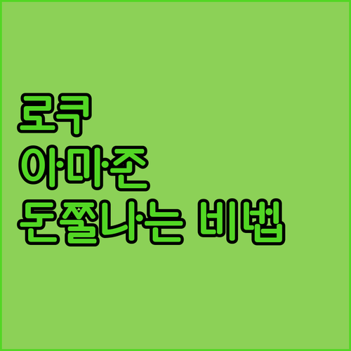 로쿠, 아마존이랑 손잡고 돈쭐나는 비..