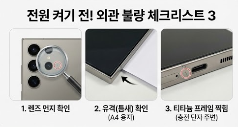 갤럭시 S26 불량 체크
