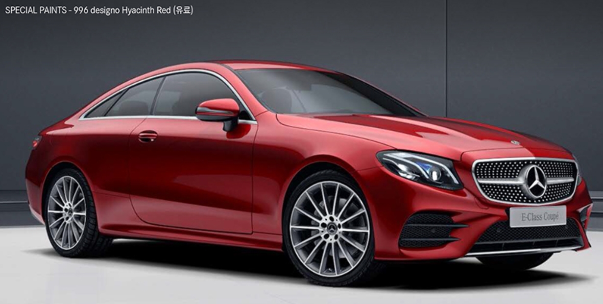 Hyacinth Red Metallic( 색상코드 : 996) 벤츠 e 클래스 쿠페 Hyacinth Red Metallic( 색상코드 : 996)