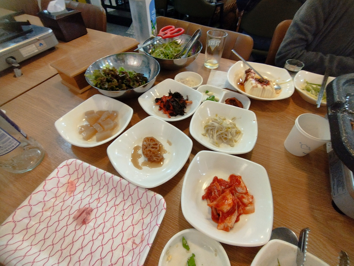 순창 식육마트 밑반찬들