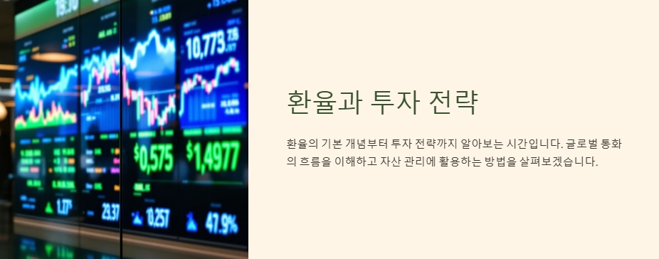 환율과 투자 전략