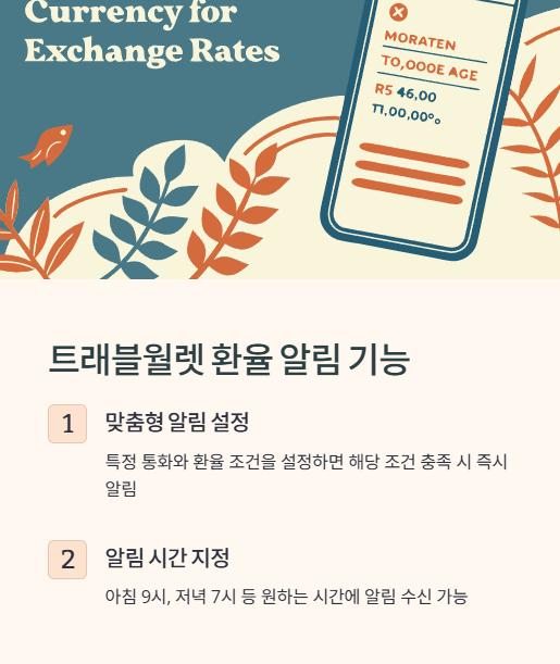 트래블월렛 환율 알림 기능