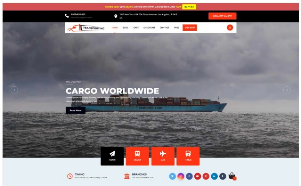 Transport 워드프레스 테마