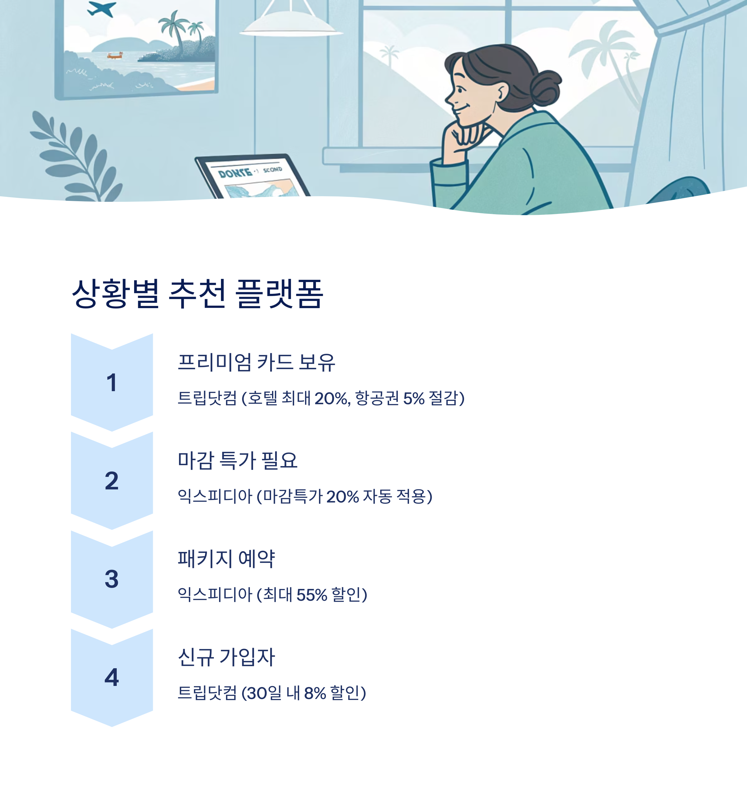 상황별 추천 플랫폼