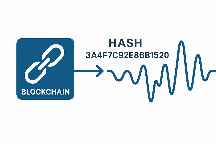 블록체인으로 사운드 진위가 검증되는 구조