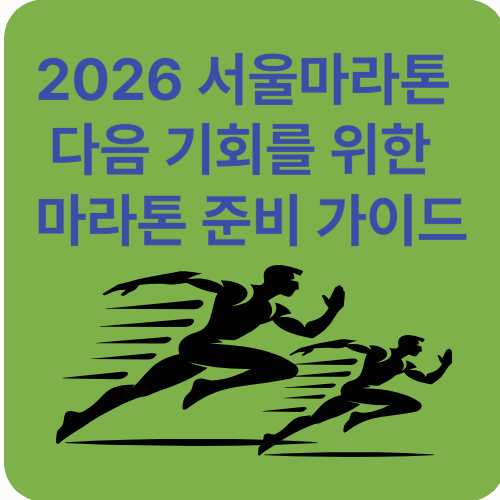 2026 서울마라톤 놓쳤다면? 다음 기회를 위한 마라톤 준비 가이드