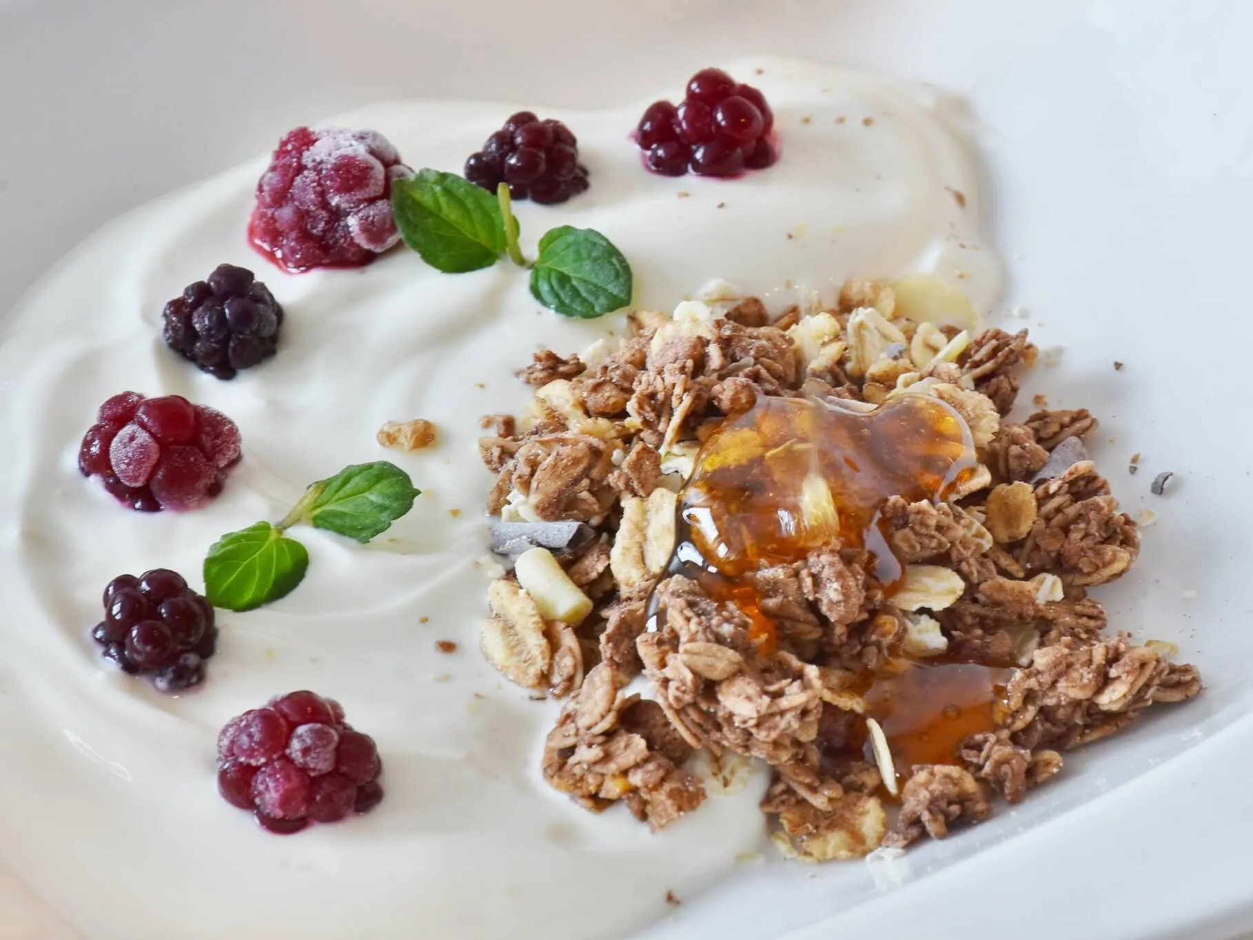 견과류와 그릭요거트