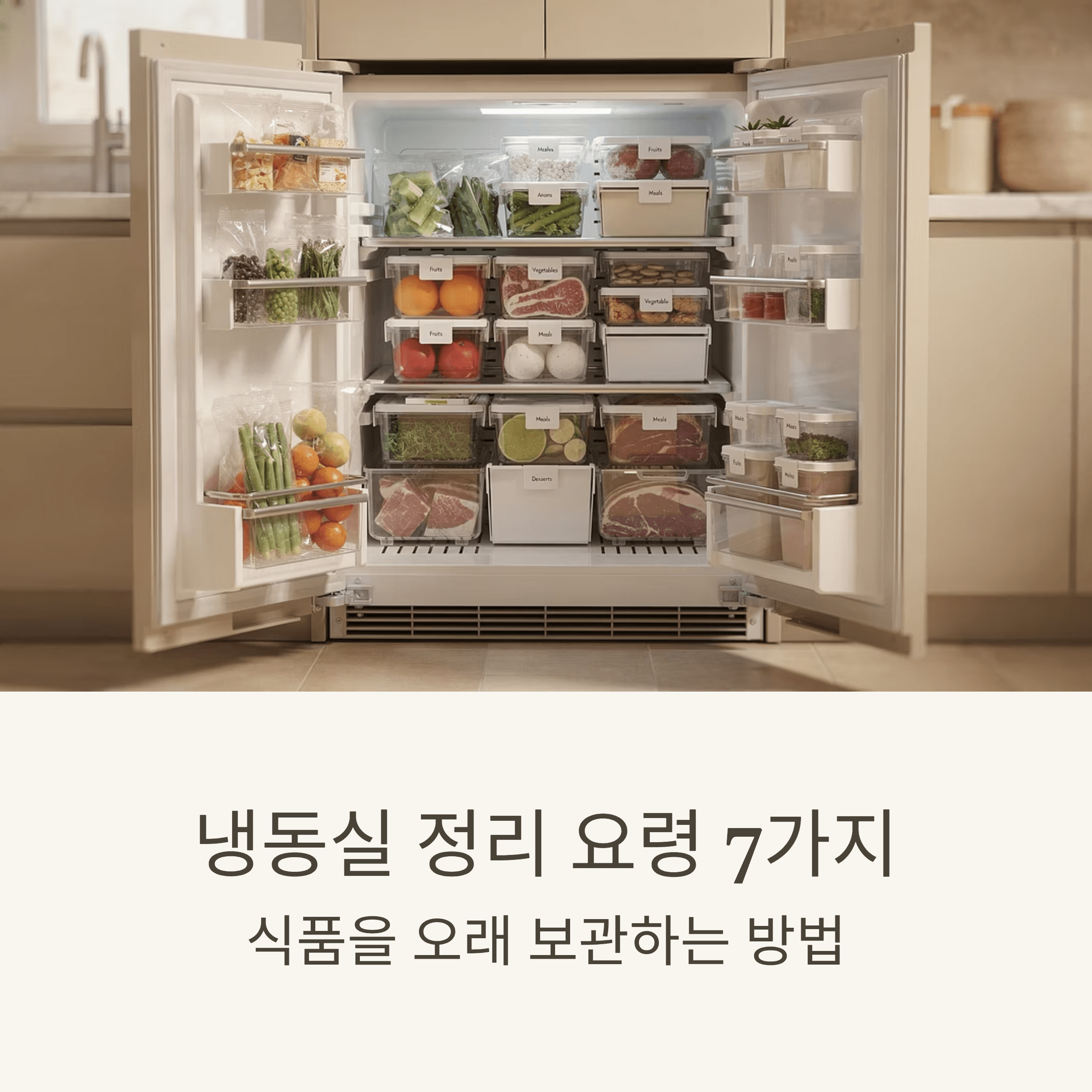 냉동실 정리 요령 7가지와 식품을 오래 보관하는 방법
