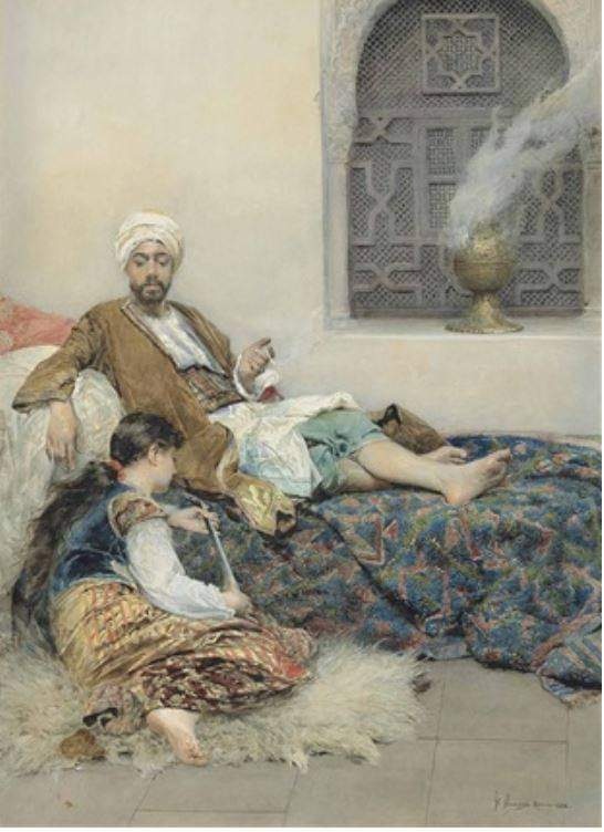 구스타보 시모니(Gustavo Simoni), 이탈리아, 화가, 1846-1926