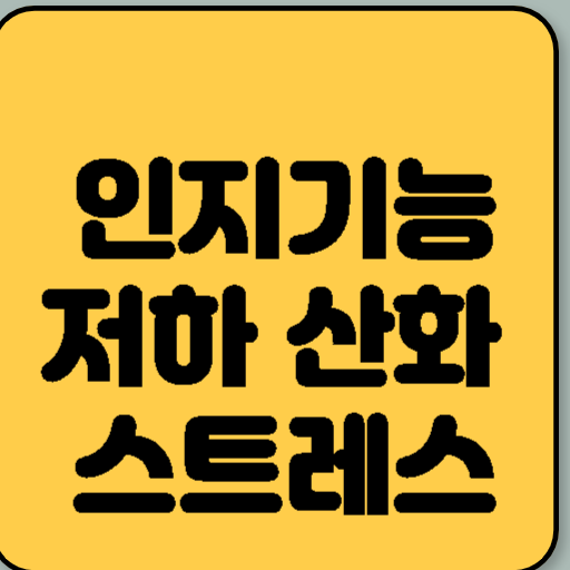 인지기능저하 산화 스트레스 자유기 생산의 상관관계