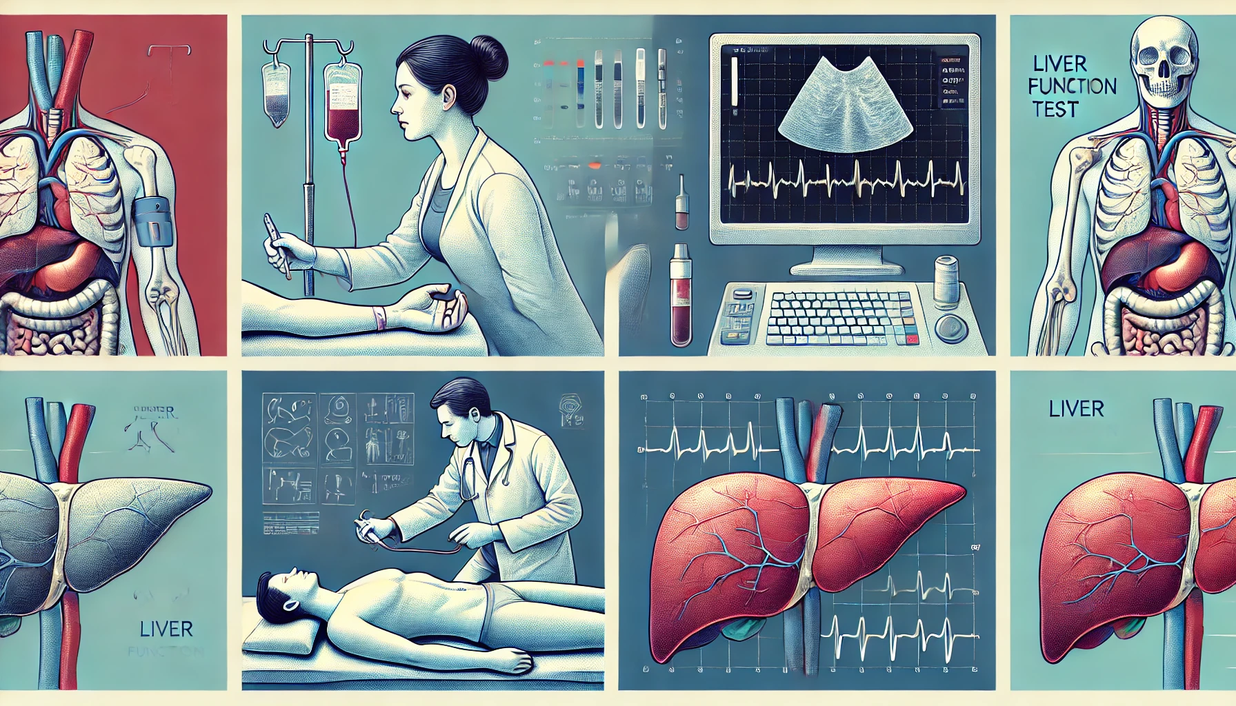 간 수치 관리와 간 질환과 예방 관련 그림