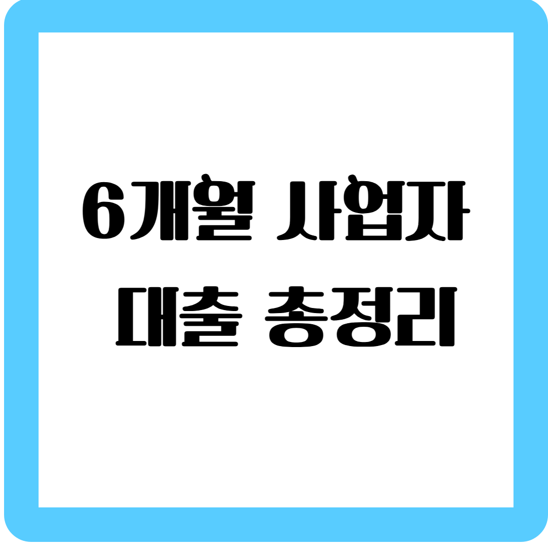 6개월 사업자 대출 : 단기 자금이 필요한 사장님을 위한 현실 해법
