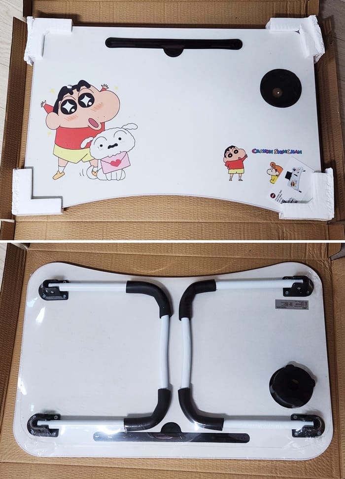 베드테이블-접이식-짱구-택배박스-포장-상태-사진