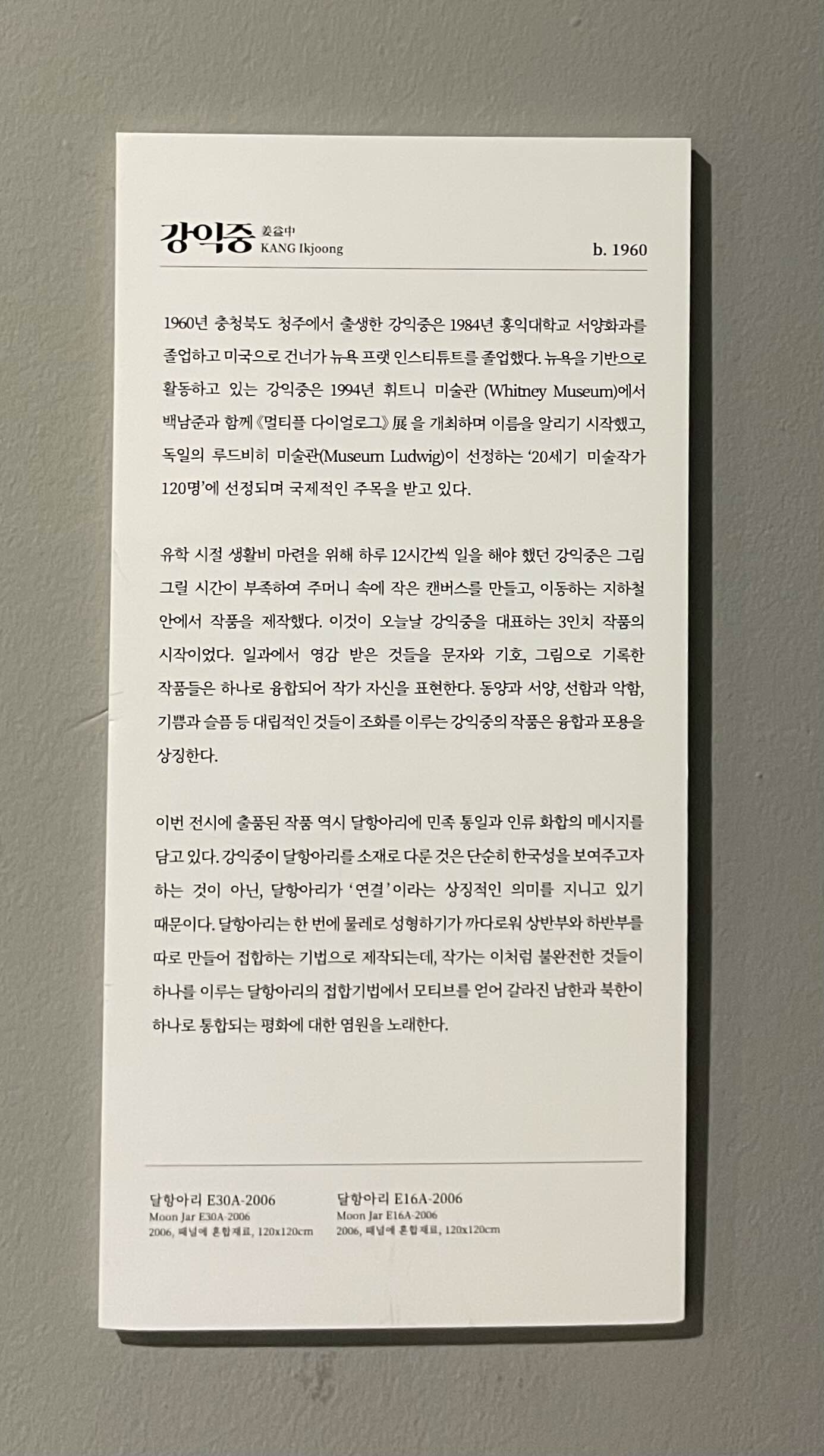 강익중 작품설명