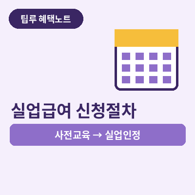 실업급여 신청절차 썸네일